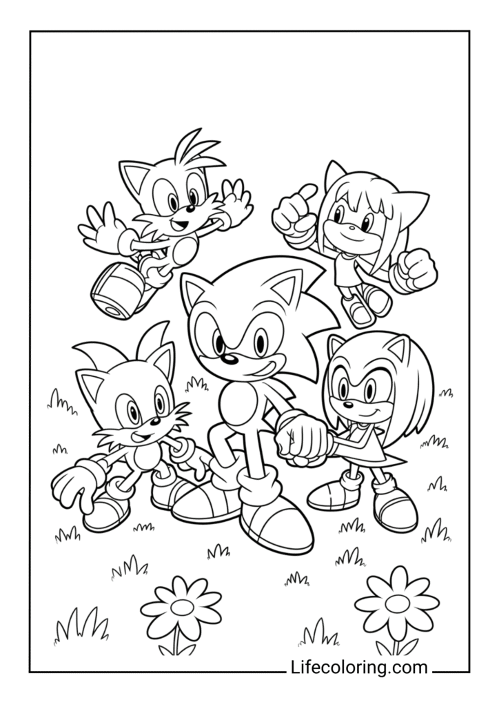 Sonic and Friends Group Picture
