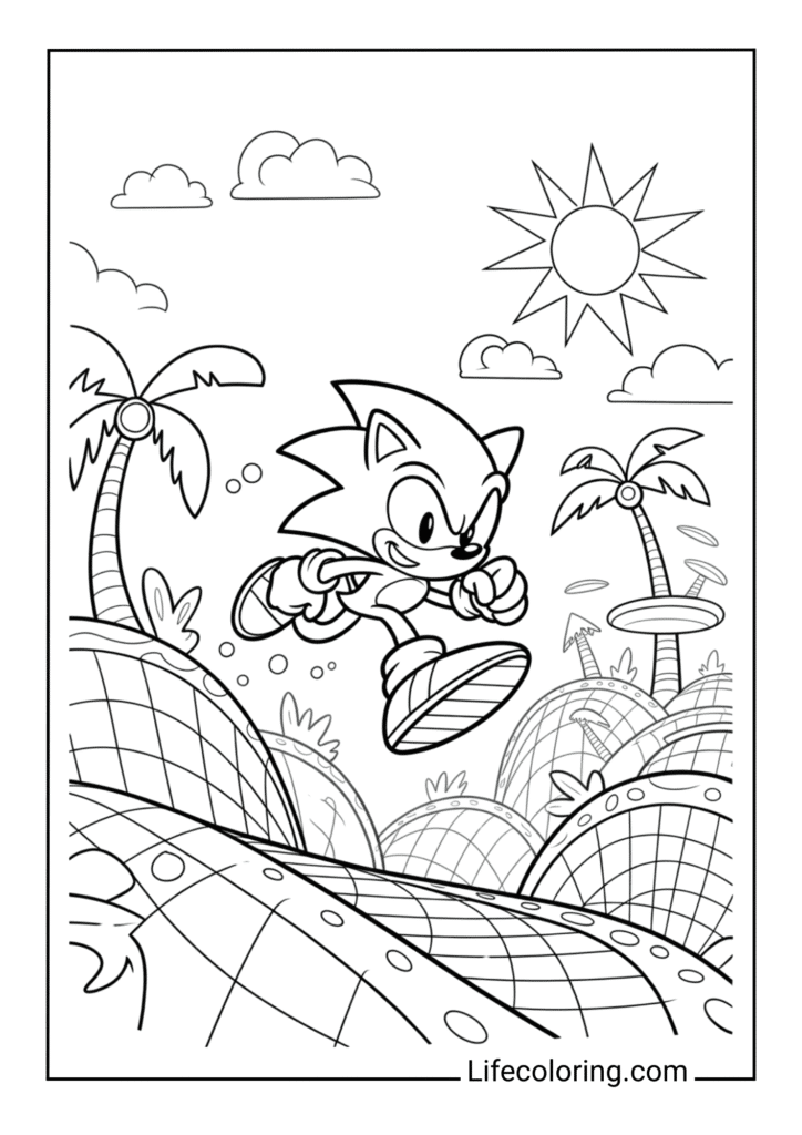 Sonic in Green Hill Zone