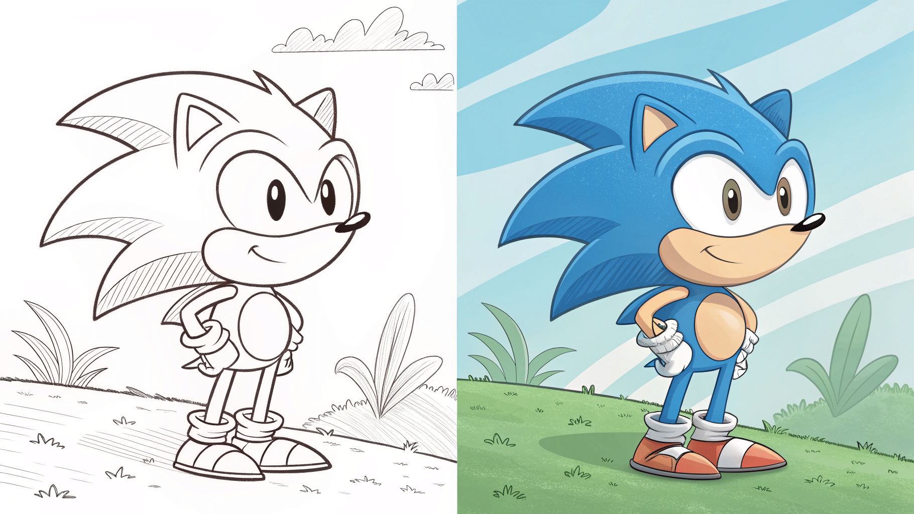 Sonic Coloring Pages